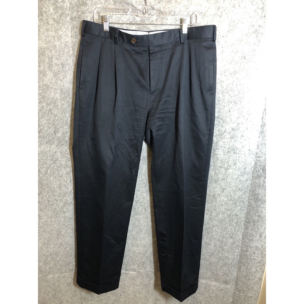Brooks Brothers Pants Men 36x30 Blue Madison Chino Business Classic Academic